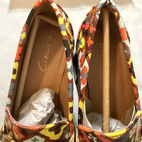 Circus NY by Sam Edelman Multicolored 60's Susie Platform Block-Heel Loafers- 8 - Picture 6 of 11